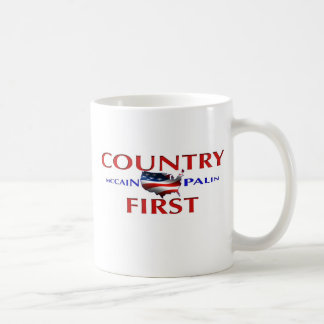 Country First John McCain Sarah Palin Coffee Mug