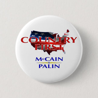 Country First - McCain Palin 2008 collector's pin