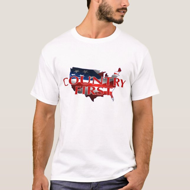 Country First tshirt kids McCain Palin (Front)