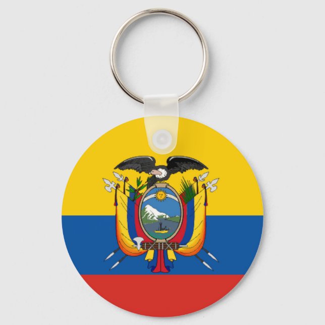 Country flag symbol long keychain (Front)