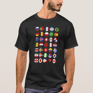 Country Flags International World Flags Travelers T-Shirt