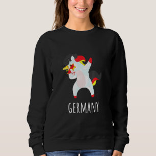Country Flags Unicorn Designs - Dabbing Unicorn Ge Sweatshirt