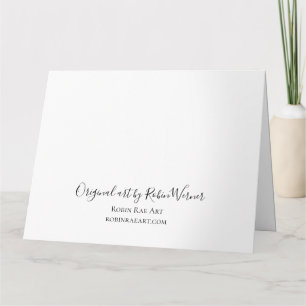 Country Floral Folded Greeting Card