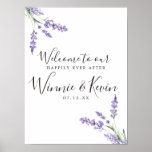 Country Floral, Lavender Wedding Poster at Zazzle