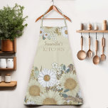 Country Floral Women&#39;s Name Apron at Zazzle
