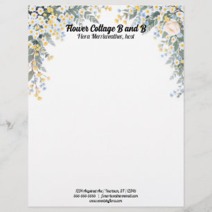 Country Flowers Letterhead