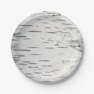 Country Forest Rustic Birch Tree Bark Paper Plate Country Forest Rustic Birch Tree Bark Paper Plate
