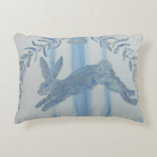 Country French Bunny Rabbit Accent Pillow