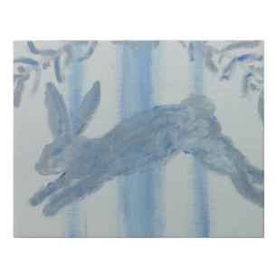 Country French Bunny Rabbit Art Print Canvas Prin