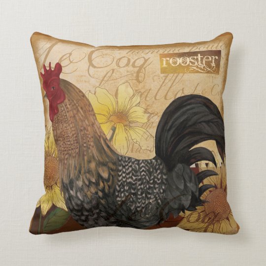 rooster plush pillow