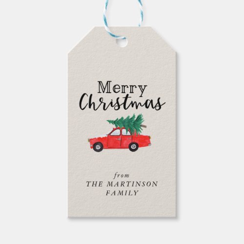 Country Fresh Cut Christmas Tree Gift Tags