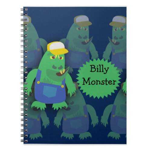 Country Fried Funny Cartoon Monster Character Notebook