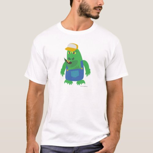 Country Fried Funny Cartoon Monster Character T_Shirt