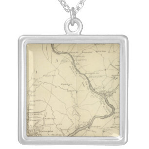 Country from Rariton River in East Jersey Silver Plated Necklace