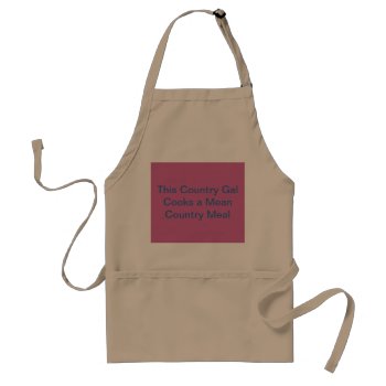 Country Gal Apron by specialexpress at Zazzle