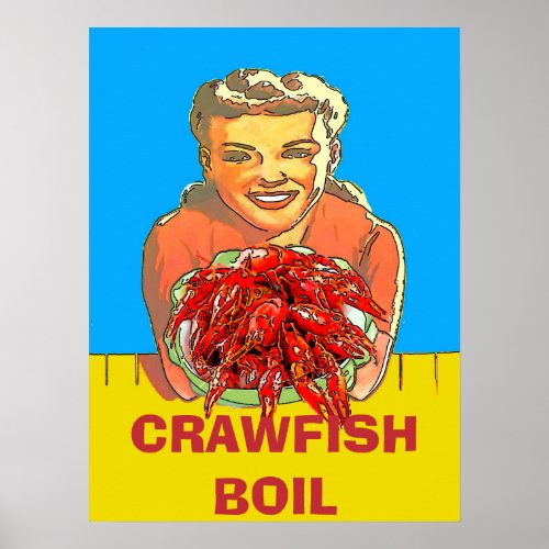 Country Gal Crawfish Boil  Poster