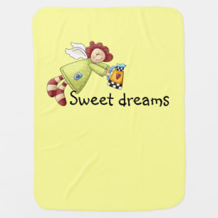 Country Garden Angel Yellow Receiving Blanket