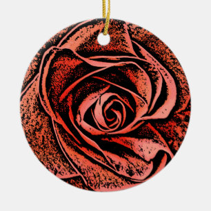 COUNTRY GARDEN FLOWERS CERAMIC ORNAMENT