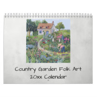 Country Garden Folk Art Flowers Vegetables
