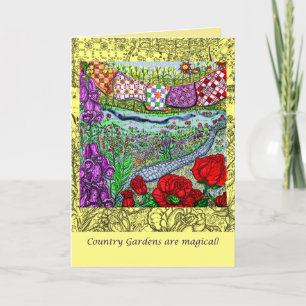 Country Garden Mothers Day Greeting Card