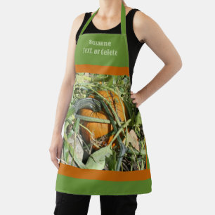 Country Garden Pumpkin Personalized Apron