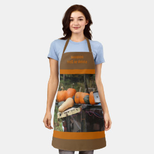 Country Garden Pumpkins And Squash Personalized Apron