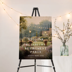 Country Garden Retirement Party Welcome Sign