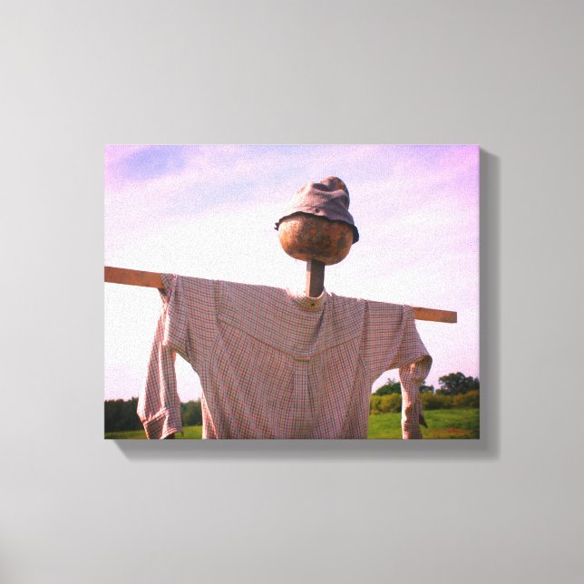 Country Garden Scarecrow Canvas Print (Front)