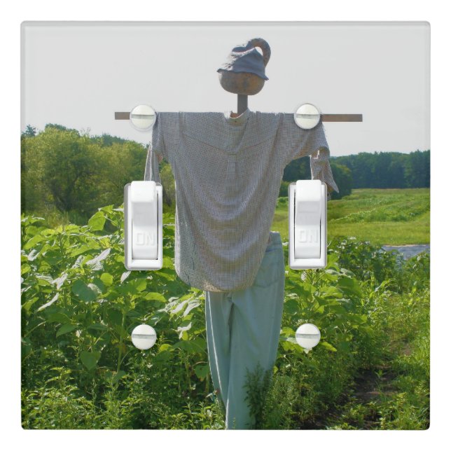 Country Garden Scarecrow    Light Switch Cover (In Situ)