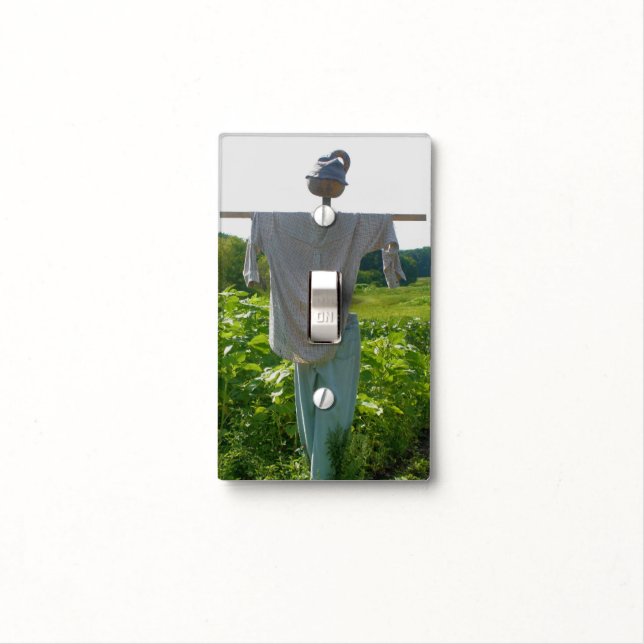 Country Garden Scarecrow    Light Switch Cover (In Situ)