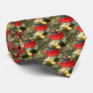 Country Garden Squash Nature Pattern Neck Tie