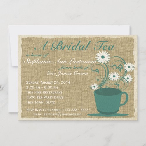 Country Garden Tea Party Invitation