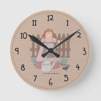 Country Garden Wall Clock
