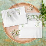 Country Garden Watercolour Greenery Wedding Envelope<br><div class="desc">Featuring delicate watercolour leaves,  this chic botanical wedding envelope can be personalized with the bride and groom's name and address. Designed by Thisisnotme©</div>