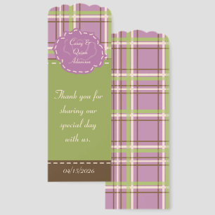 Country Garden Wedding Favor Bookmarks