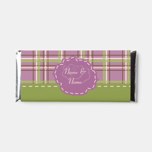Country Garden Wedding Hershey Bar Favors (Front)