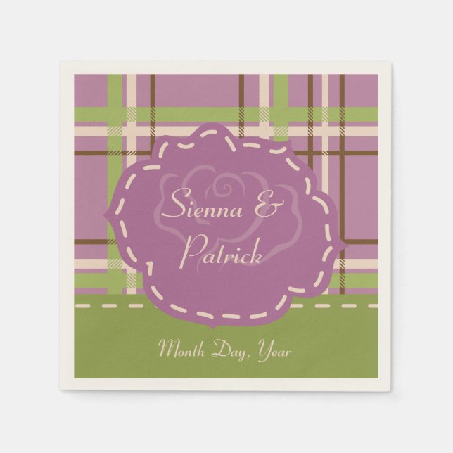 Country Garden Wedding Napkin (Front)
