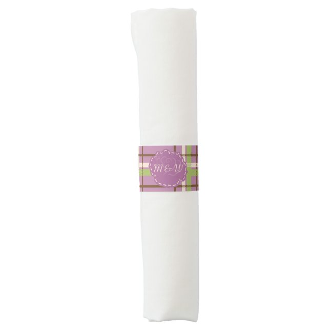 Country Garden Wedding Napkin Bands (Front)