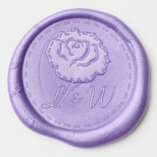 Country Garden Wedding Wax Seal Sticker