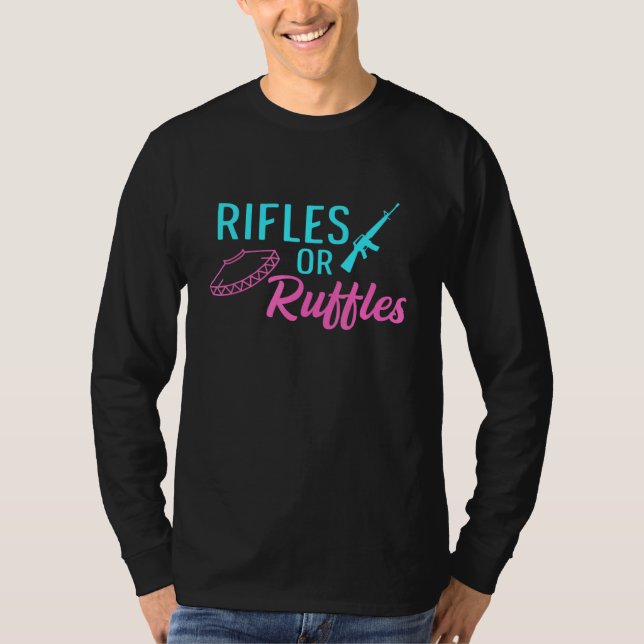 Country Gender Reveal Quote For A Western Family T-Shirt (Front)