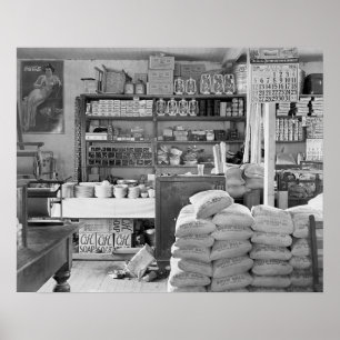 Country General Store, 1936. Vintage Photo Poster
