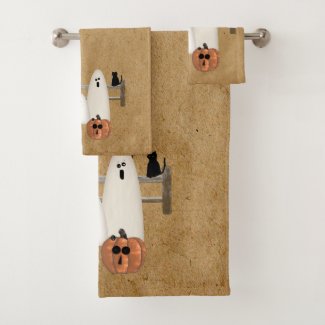 Country Ghosts Bath Towel Set