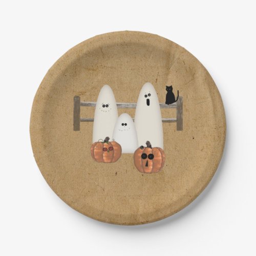 Country Ghosts Paper Plates