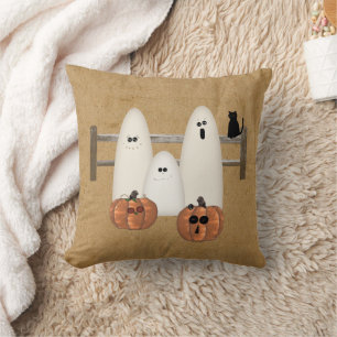 Country Ghosts Throw Pillow