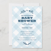 Country Gingham Baby Shower Invitation (Front)