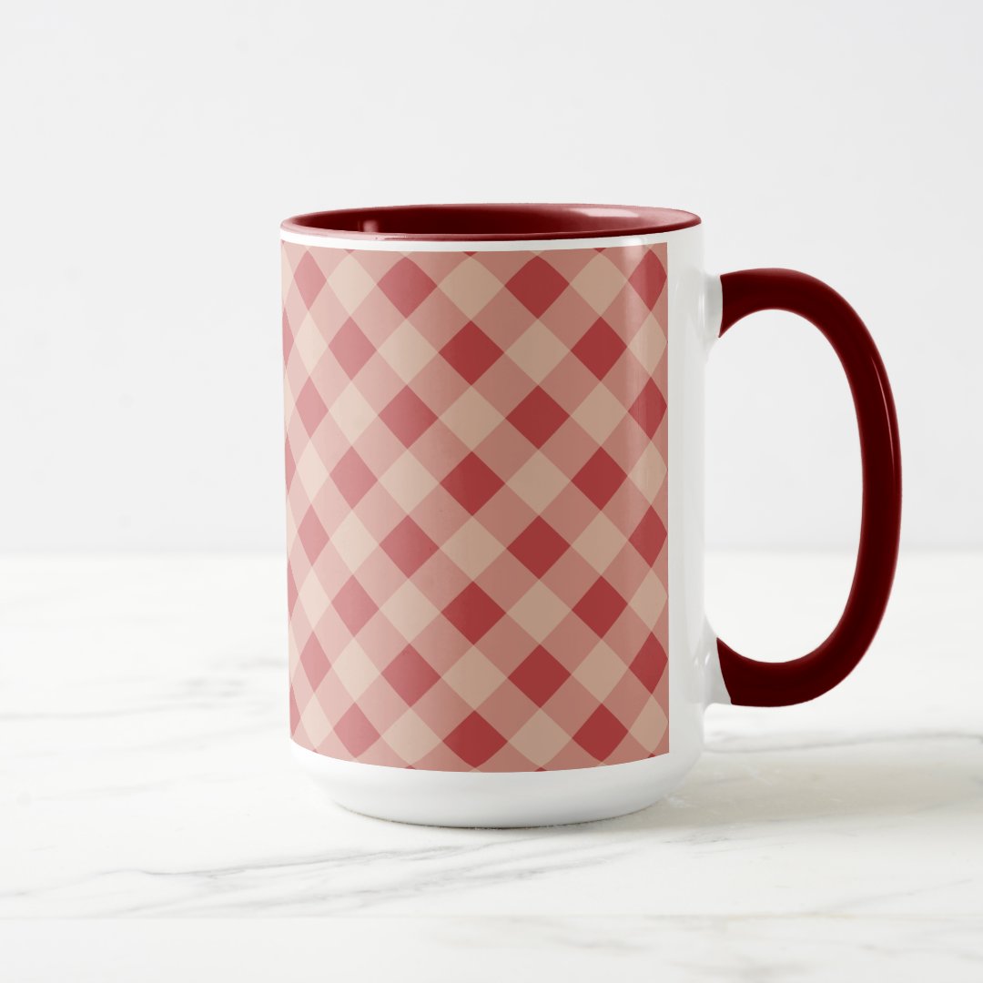 Country Gingham Mug (Right)