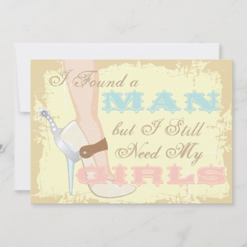 Country Girl Bridal Invitation