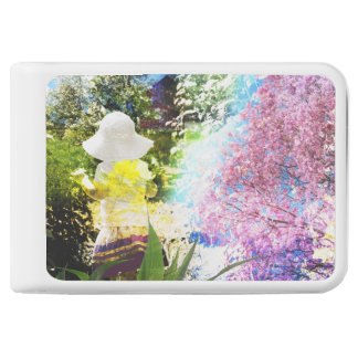 Country Girl Collage Pink Flower Cottage Style Power Bank