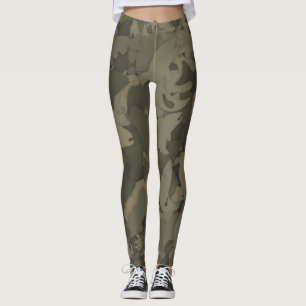 Country Girl Fishing Camouflage Pattern Leggings