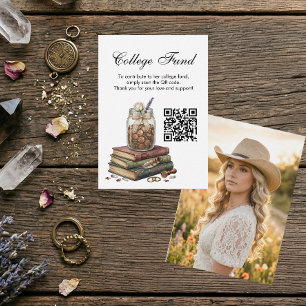 Country Girl Graduation College Fund QR Code Enclosure Card